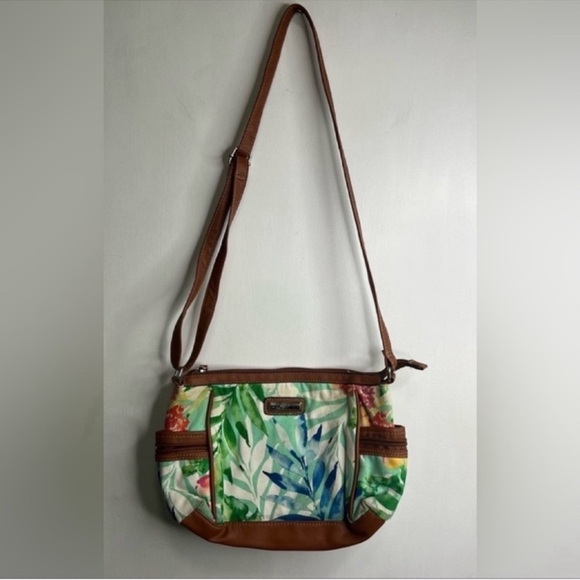 Rosetti Crossbody Tropical Print Bag / Purse - Picture 2 of 4